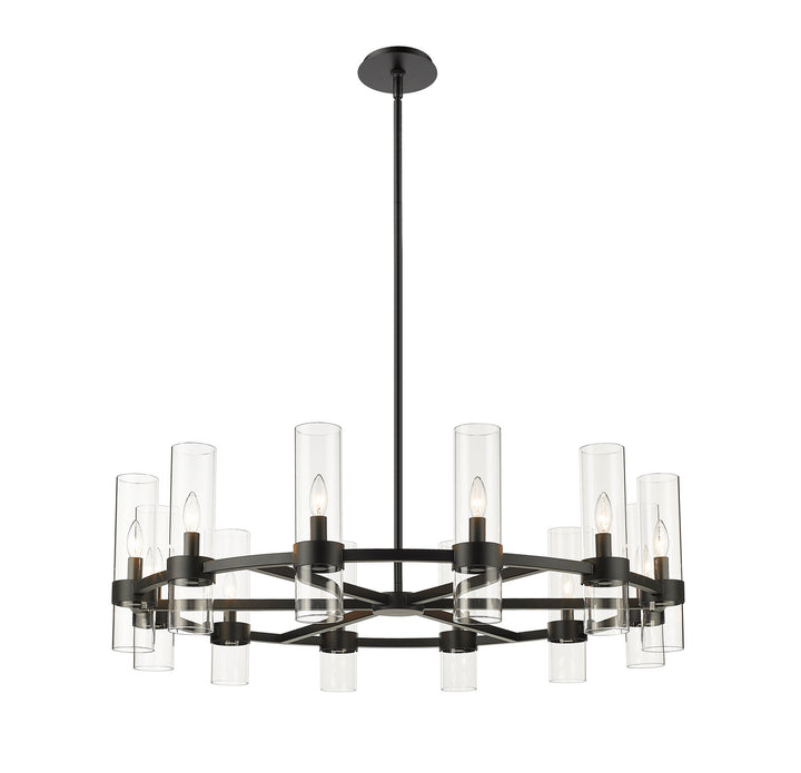 Z-Lite Datus 4008-12MB Chandelier Light - Matte Black