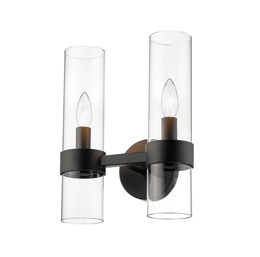 Z-Lite Datus 4008-2S-MB Wall Sconce Light - Matte Black