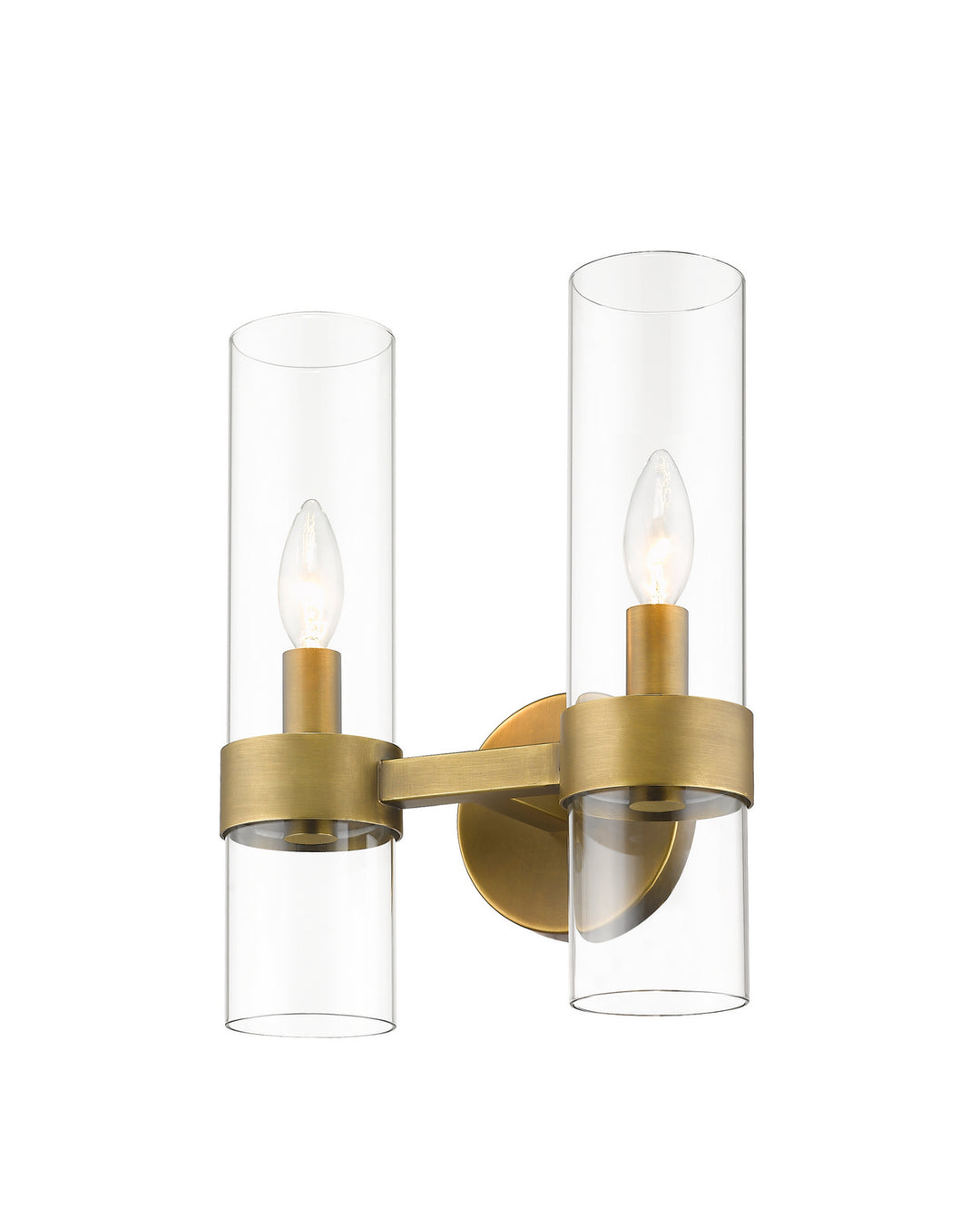 Z-Lite Datus 4008-2S-RB Wall Sconce Light - Rubbed Brass