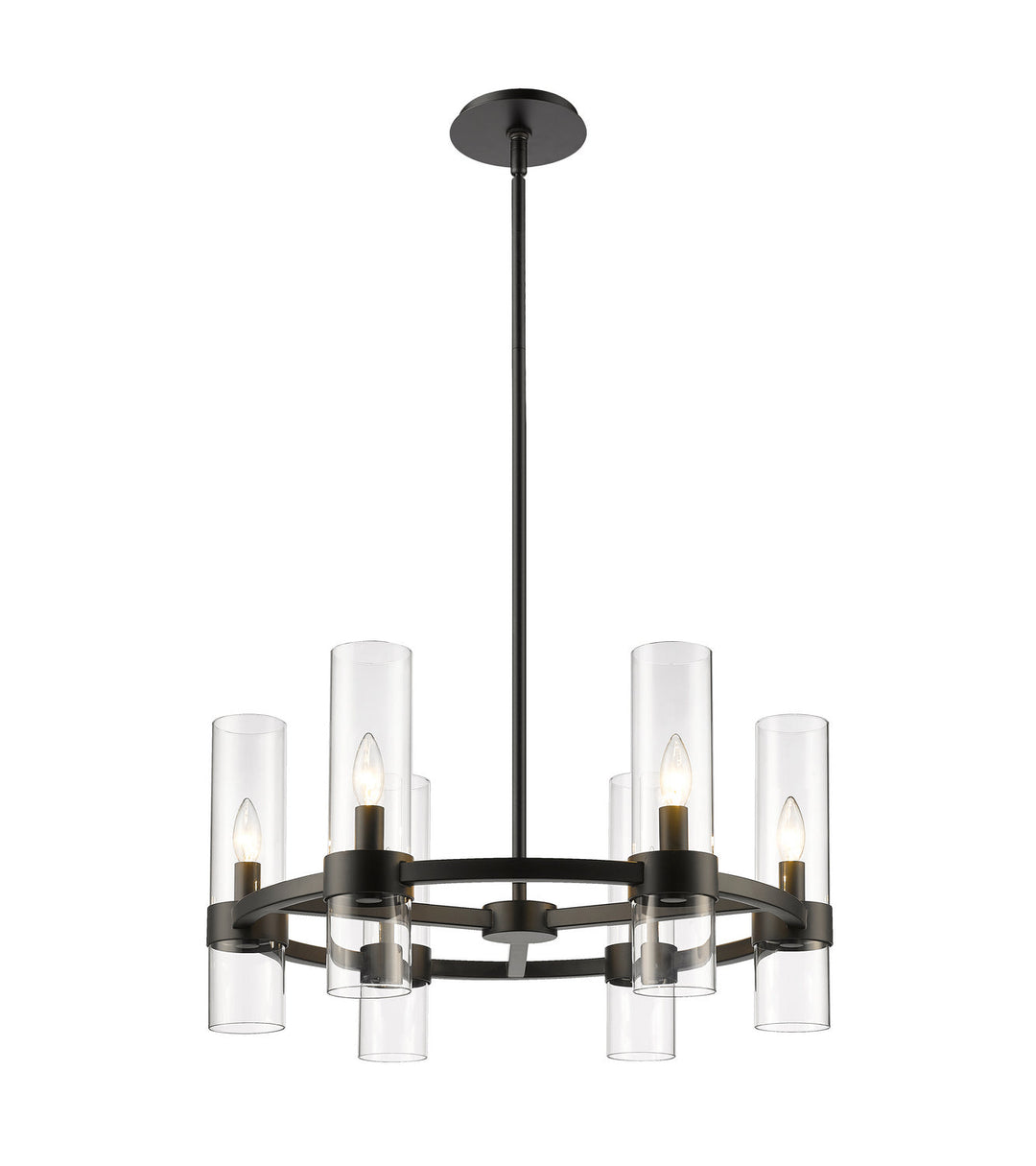 Z-Lite Datus 4008-6MB Chandelier Light - Matte Black