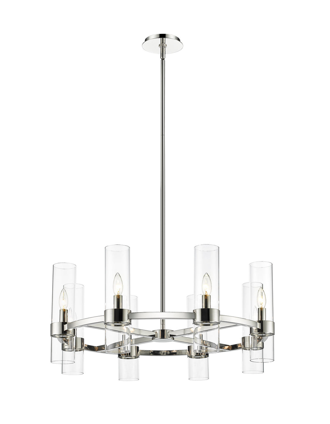Z-Lite Datus 4008-8PN Chandelier Light - Polished Nickel