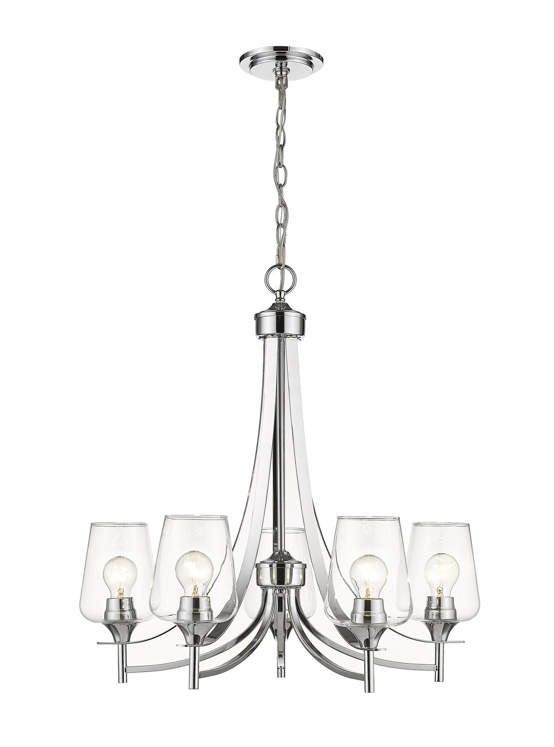 Z-Lite Joliet 473-5CH Chandelier Light - Chrome