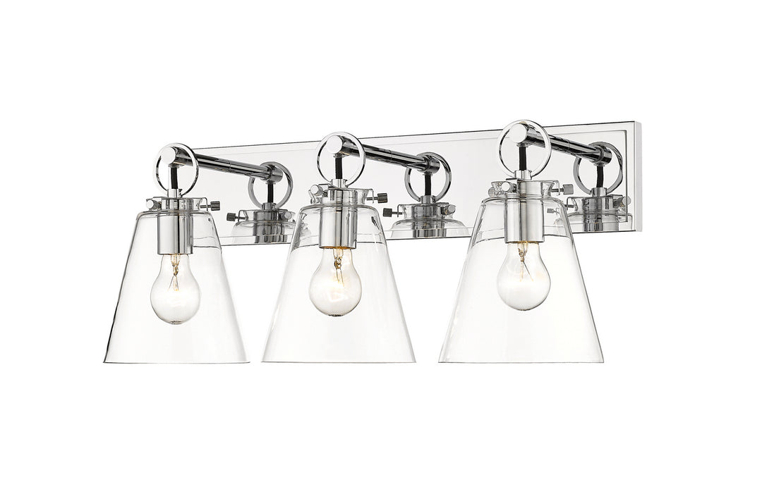 Z-Lite Harper 483-3V-CH Bath Vanity Light 23 in. wide - Chrome