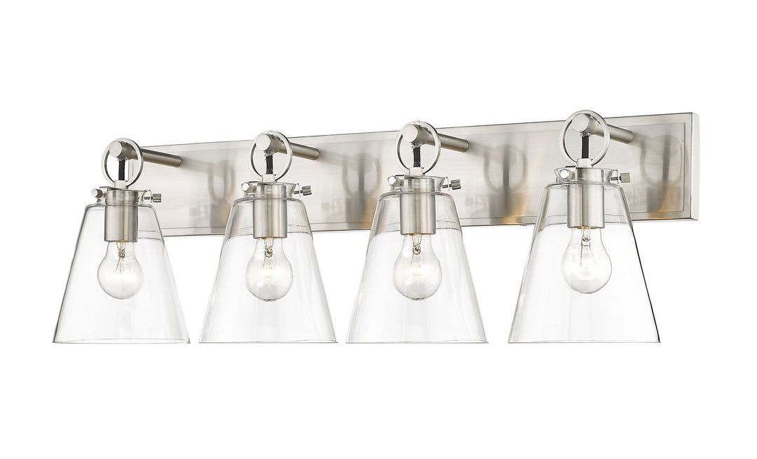 Z-Lite Harper 483-4V-BN Bath Vanity Light 32 in. wide - Brushed Nickel