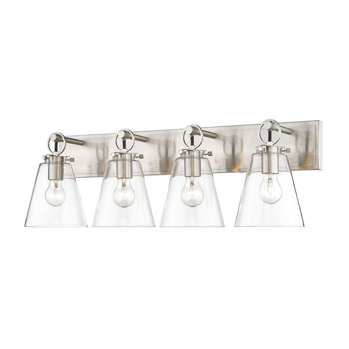 Z-Lite Harper 483-4V-BN Bath Vanity Light 32 in. wide - Brushed Nickel