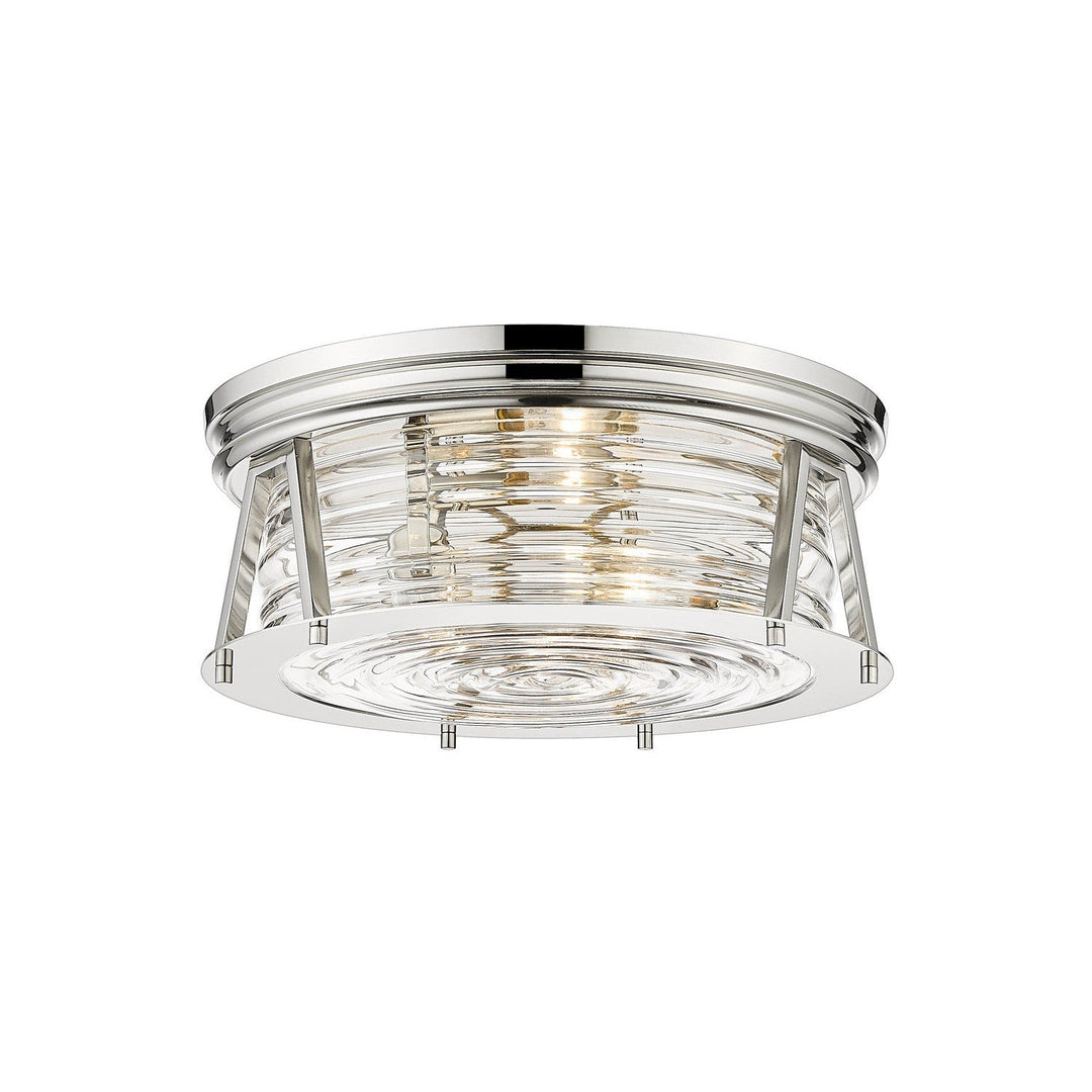 Z-Lite Cape Harbor 491F3-PN Ceiling Light - Polished Nickel