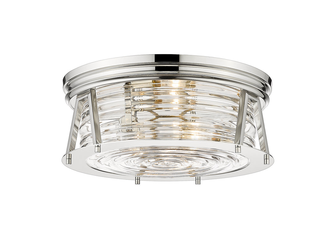 Z-Lite Cape Harbor 491F3-PN Ceiling Light - Polished Nickel