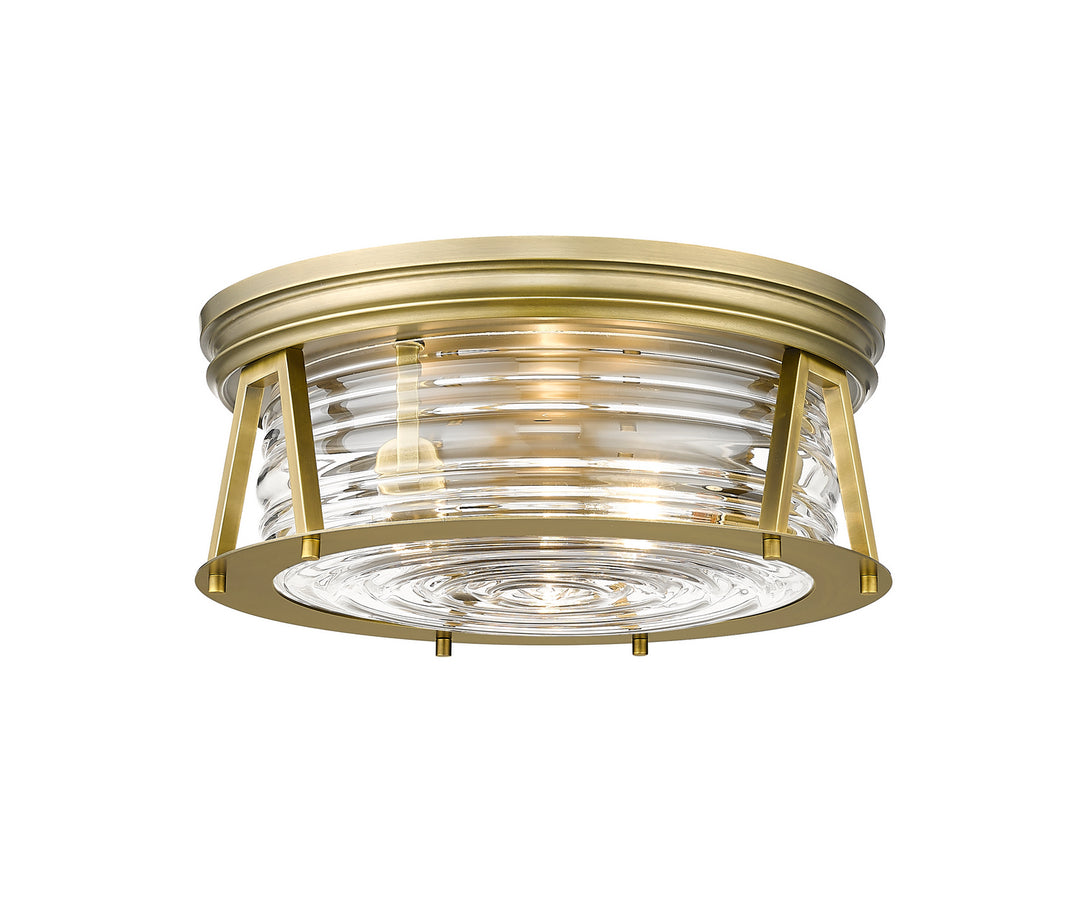 Z-Lite Cape Harbor 491F3-RB Ceiling Light - Rubbed Brass