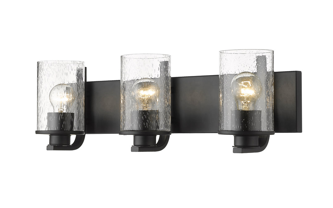 Z-Lite Beckett 492-3V-MB Bath Vanity Light 23 in. wide - Matte Black