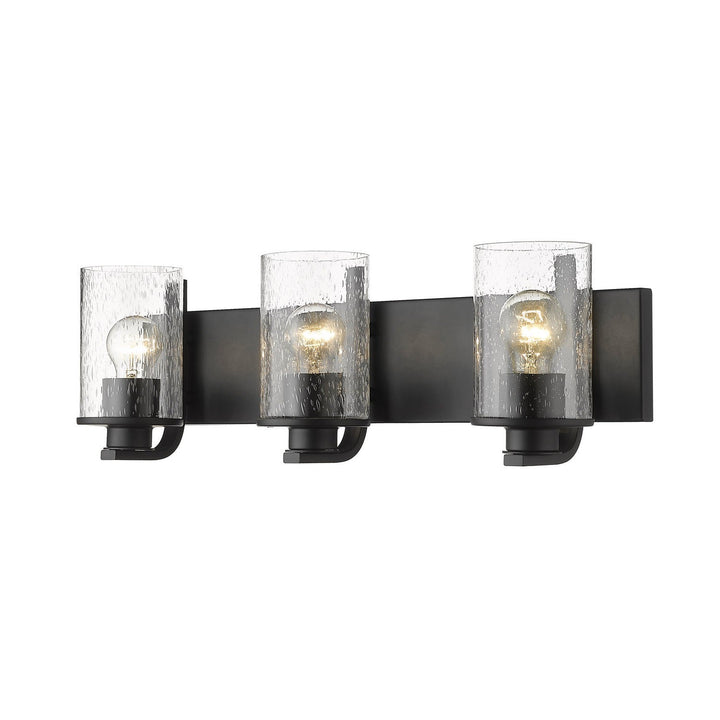 Z-Lite Beckett 492-3V-MB Bath Vanity Light 23 in. wide - Matte Black