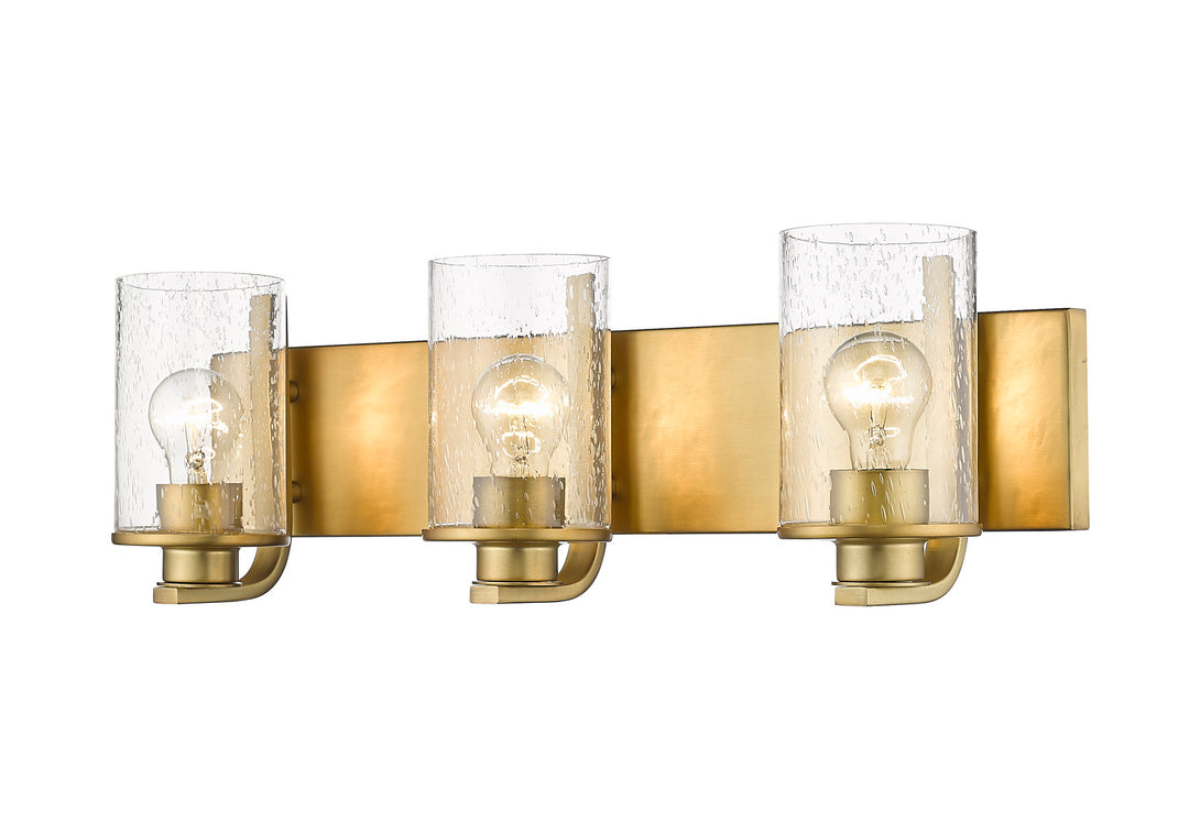 Z-Lite Beckett 492-3V-OBR Bath Vanity Light 23 in. wide - Olde Brass