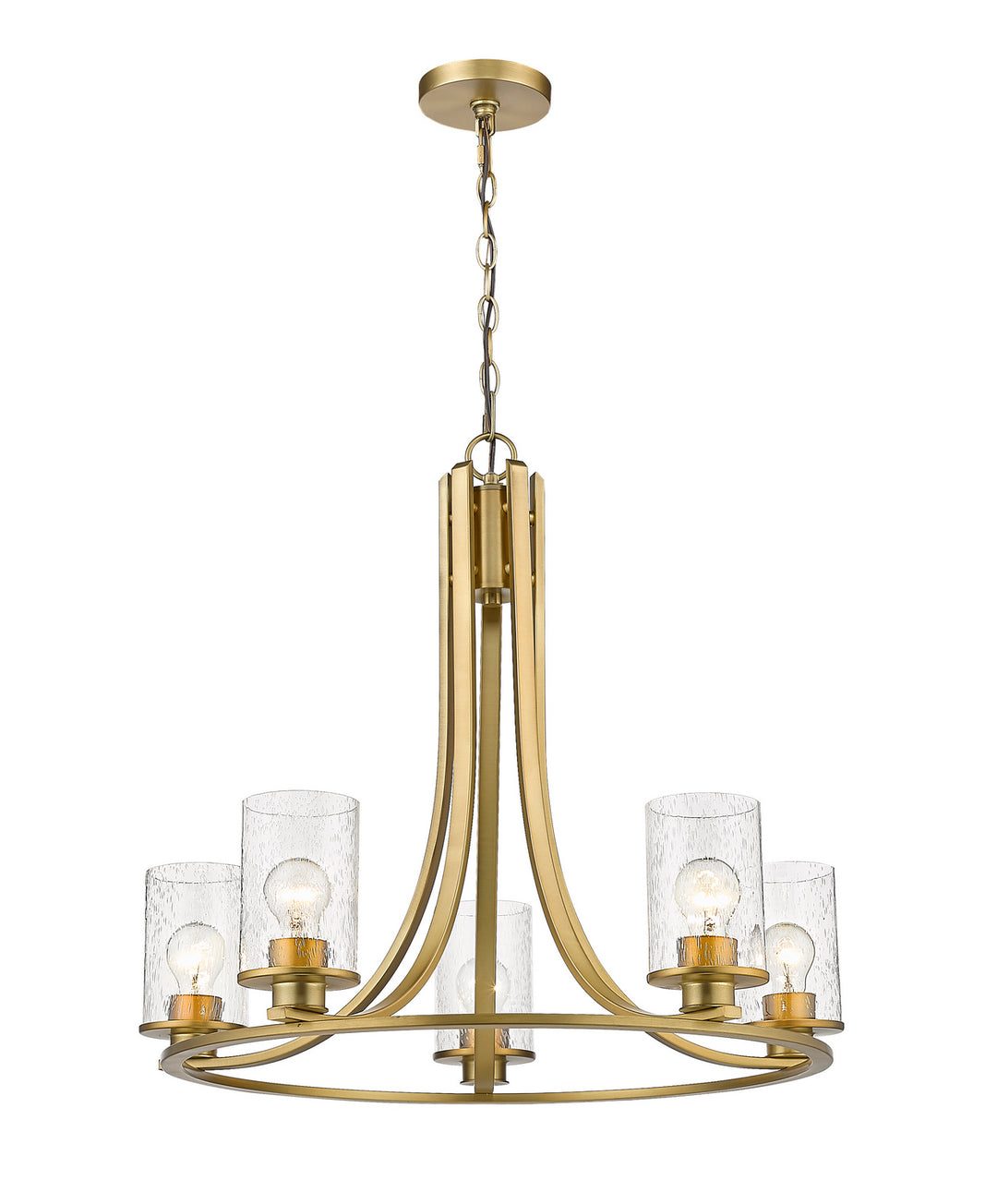 Z-Lite Beckett 492-5OBR Chandelier Light - Olde Brass