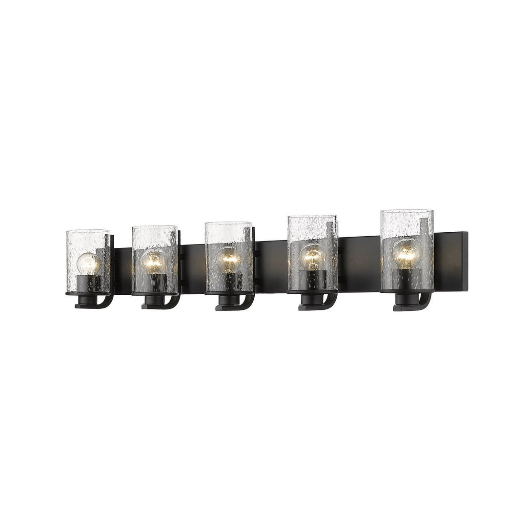 Z-Lite Beckett 492-5V-MB Bath Vanity Light 42 in. wide - Matte Black