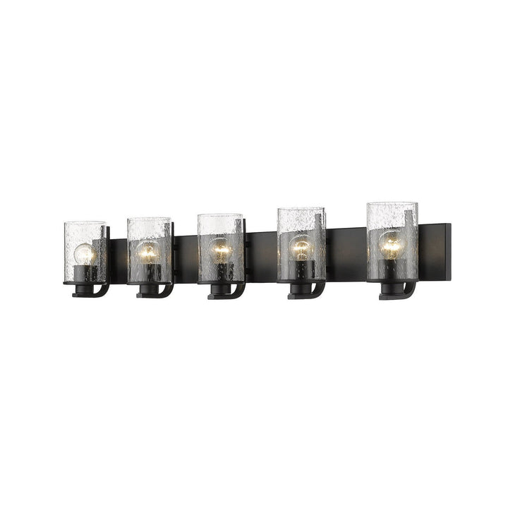 Z-Lite Beckett 492-5V-MB Bath Vanity Light 42 in. wide - Matte Black