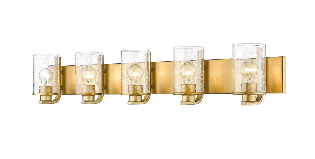 Z-Lite Beckett 492-5V-OBR Bath Vanity Light 42 in. wide - Olde Brass