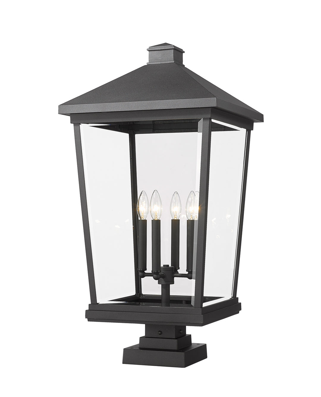 Z-Lite Lighting 568PHXXLS-SQPM-BK  Beacon Outdoor Black