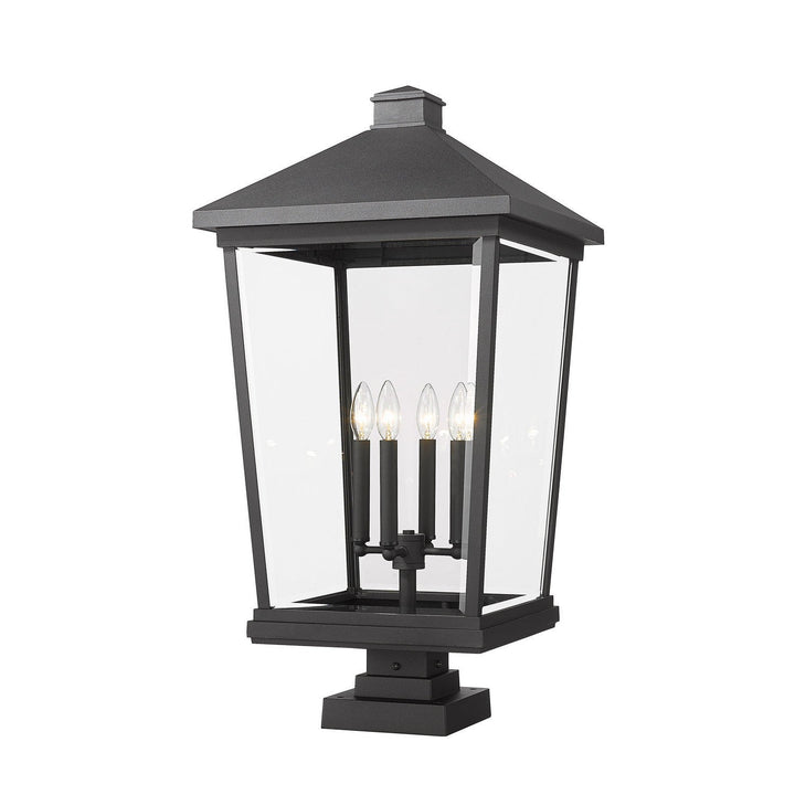 Z-Lite Lighting 568PHXXLS-SQPM-BK  Beacon Outdoor Black