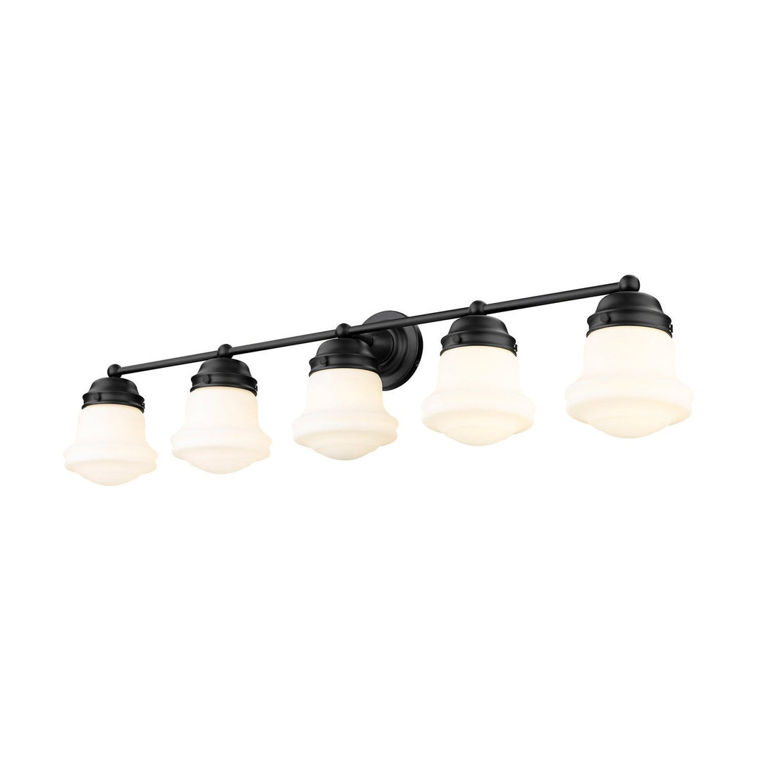 Z-Lite Vaughn 735-5V-MB Bath Vanity Light 41 in. wide - Matte Black