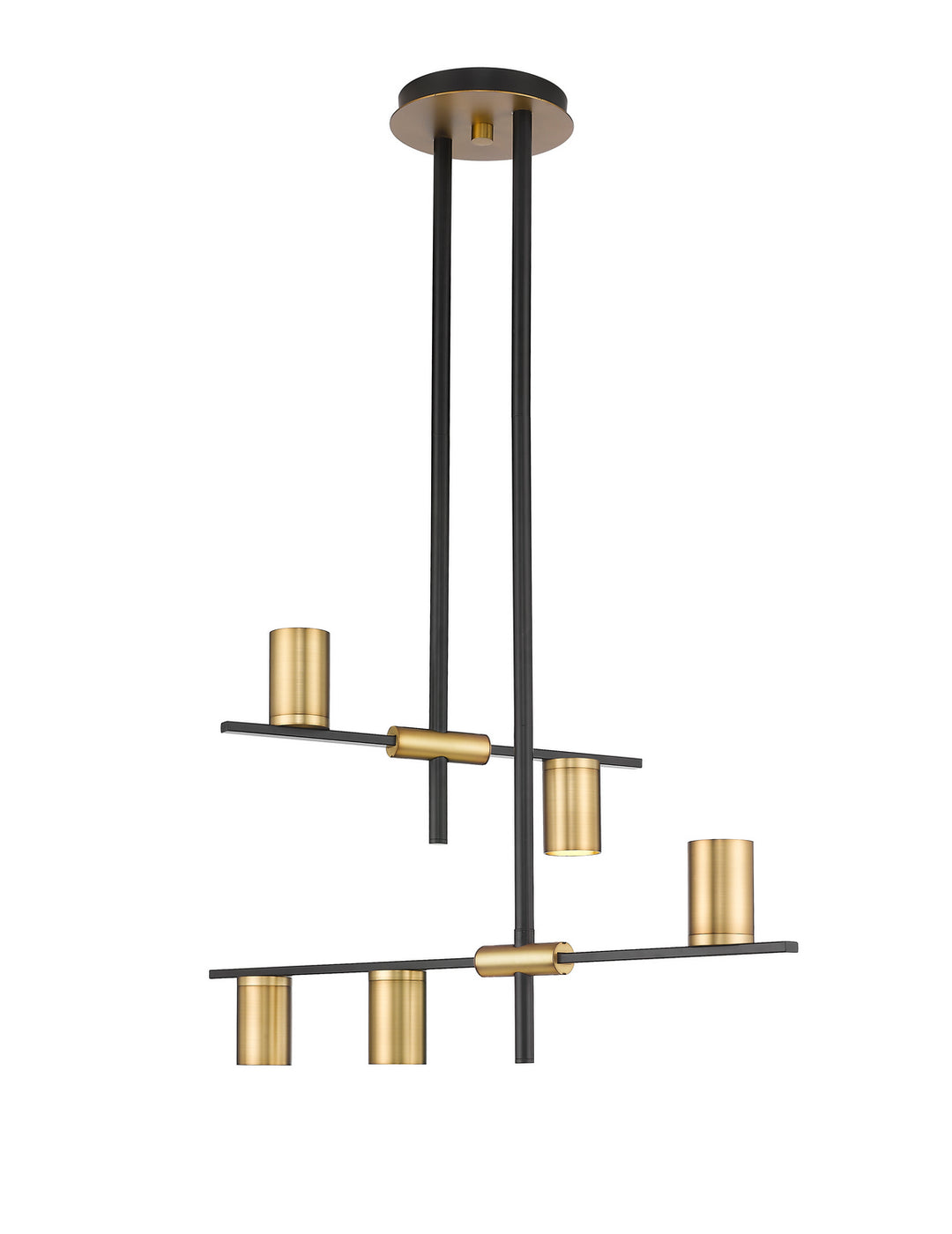 Z-Lite Calumet 814-5MB-OBR Chandelier Light - Matte Black / Olde Brass