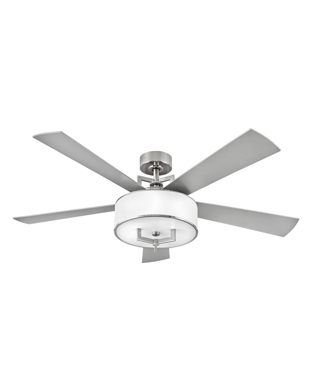 Hinkley Hampton 903056FBN-LID Ceiling Fan 56 - Brushed Nickel, Silver, Walnut/