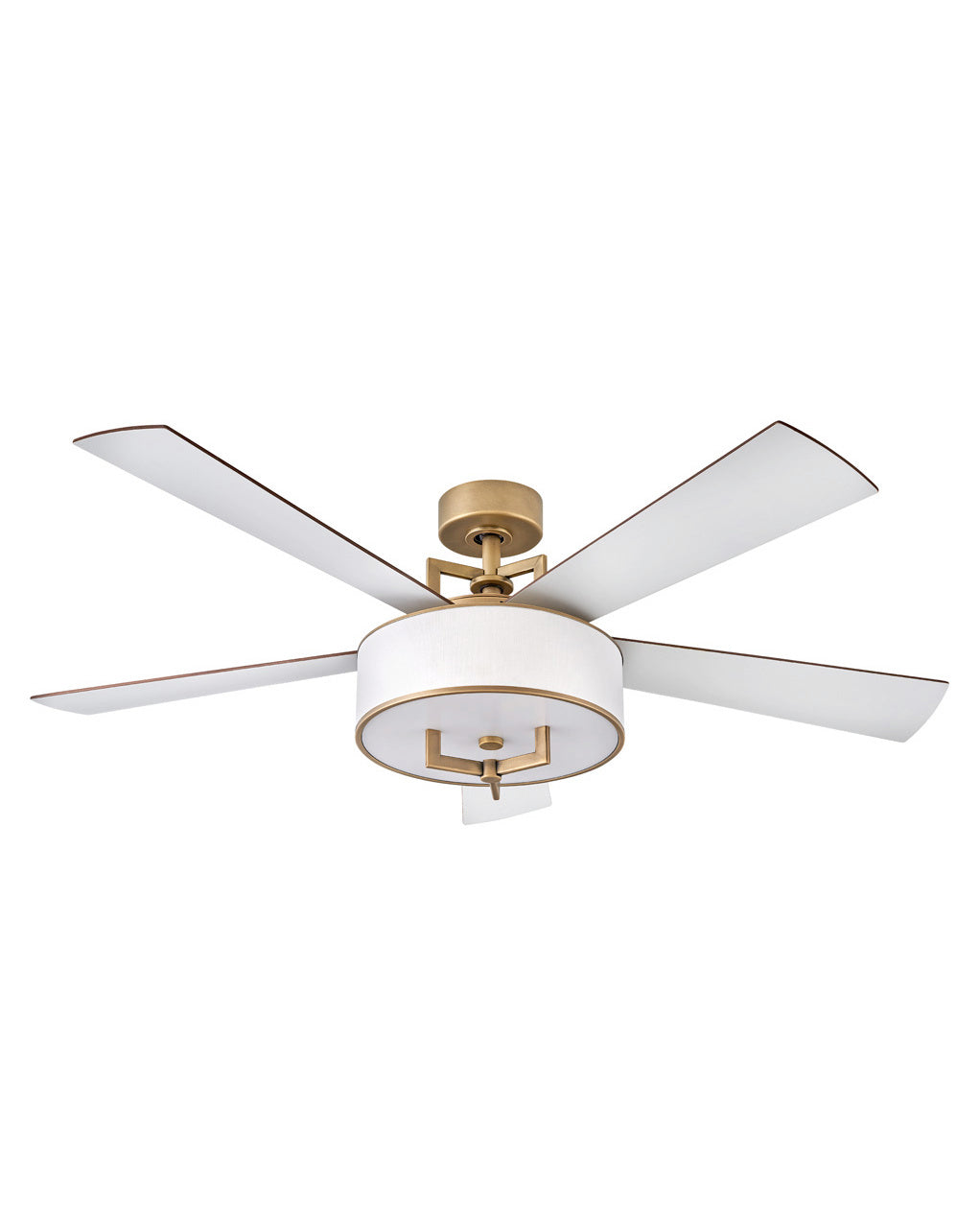 Hinkley Hampton 903056FHB-LID Ceiling Fan 56 - Heritage Brass, Matte White, Birch/