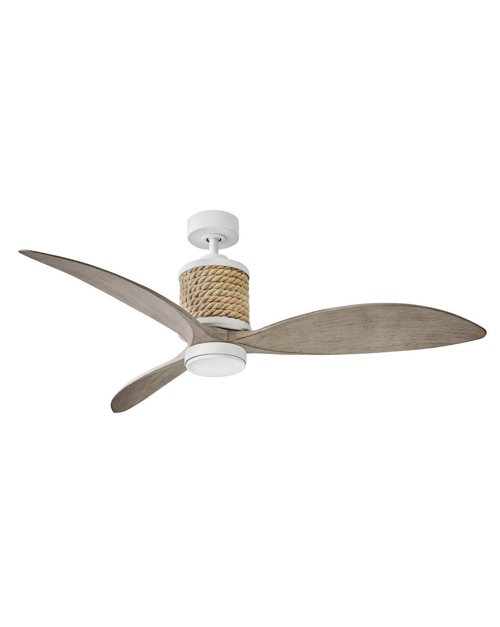 Hinkley Marin 903160FMW-NDD Ceiling Fan 60 - Matte White, Weathered Wood/