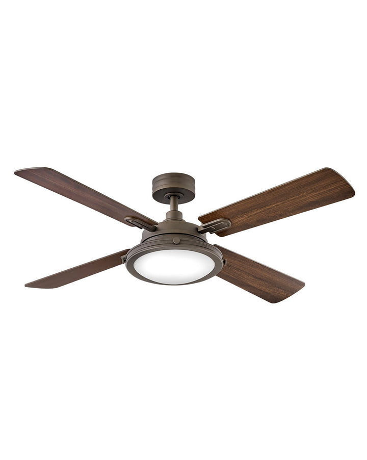 Hinkley Collier 903254FMM-LID Ceiling Fan 54 - Metallic Matte Bronze, Metallic Matte Bronze, Walnut/