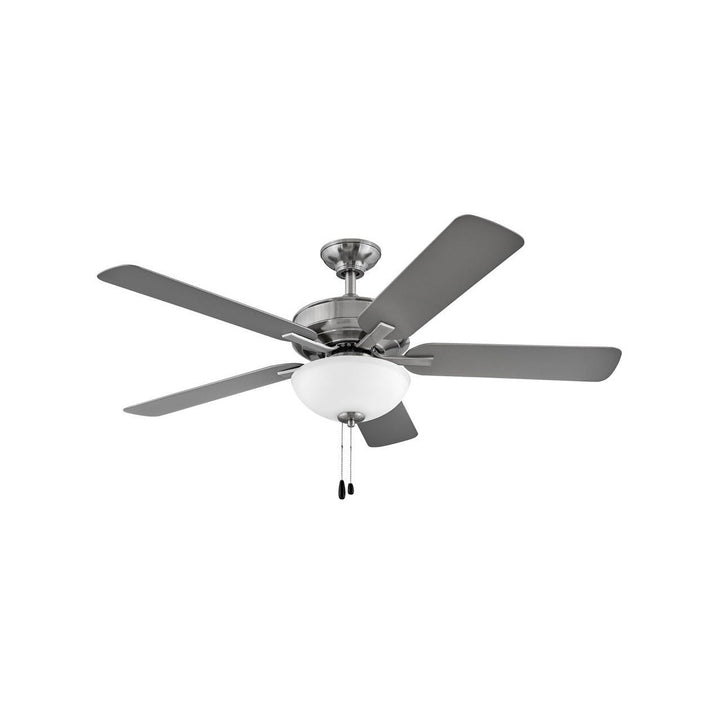 Hinkley Metro Illuminated 903352FBN-LIA Ceiling Fan 52 - Brushed Nickel, Matte Black, Silver/