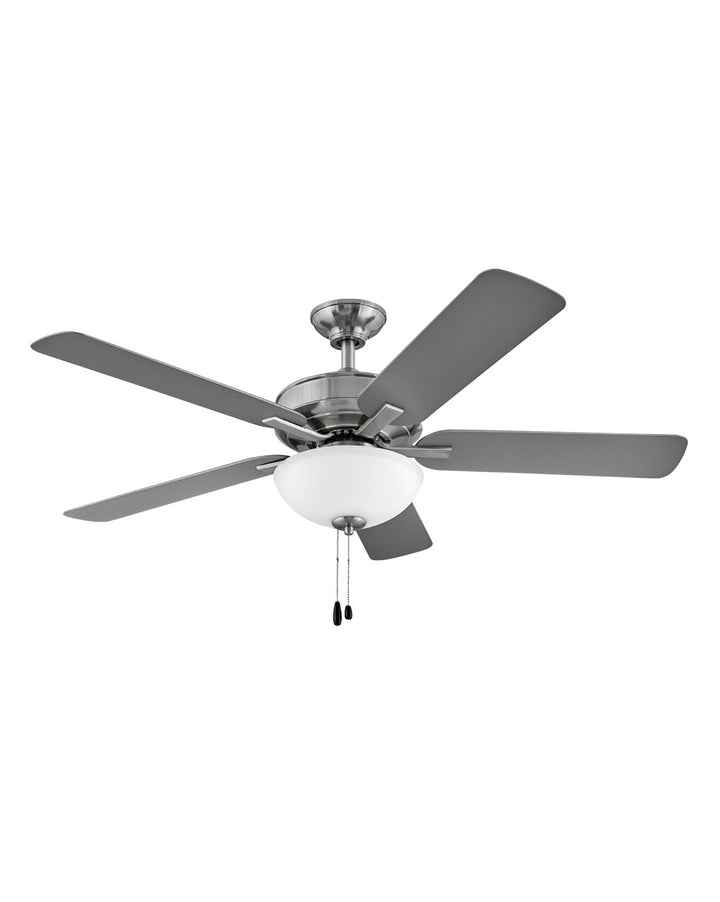 Hinkley Metro Illuminated 903352FBN-LIA Ceiling Fan 52 - Brushed Nickel, Matte Black, Silver/