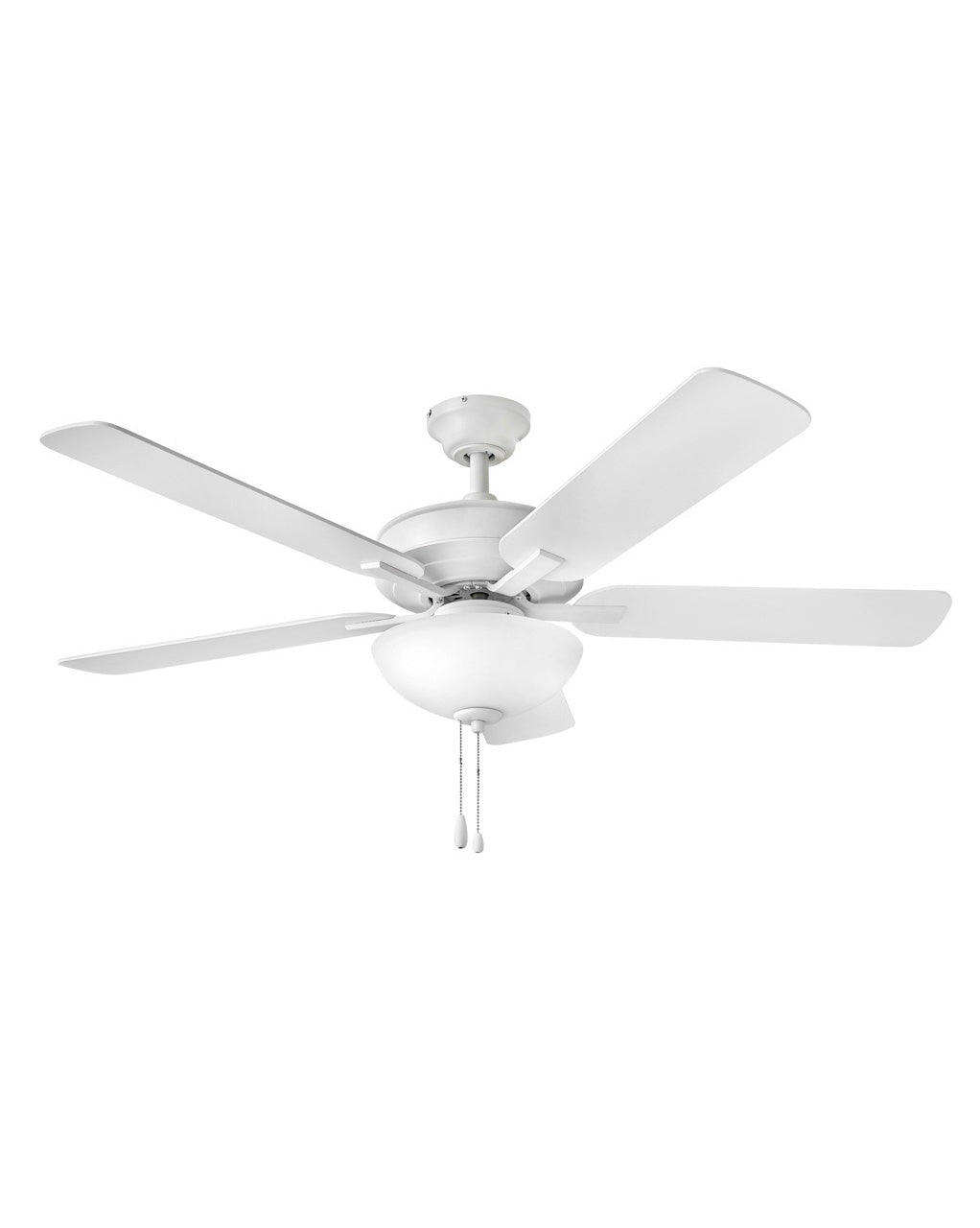 Hinkley Metro Illuminated 903352FCW-LIA Ceiling Fan 52 - Chalk White, Weathered Wood, Chalk White/