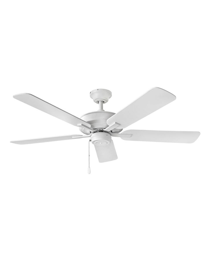 Hinkley Metro 903352FCW-NIA Ceiling Fan 52 - Chalk White, Weathered Wood, Chalk White/