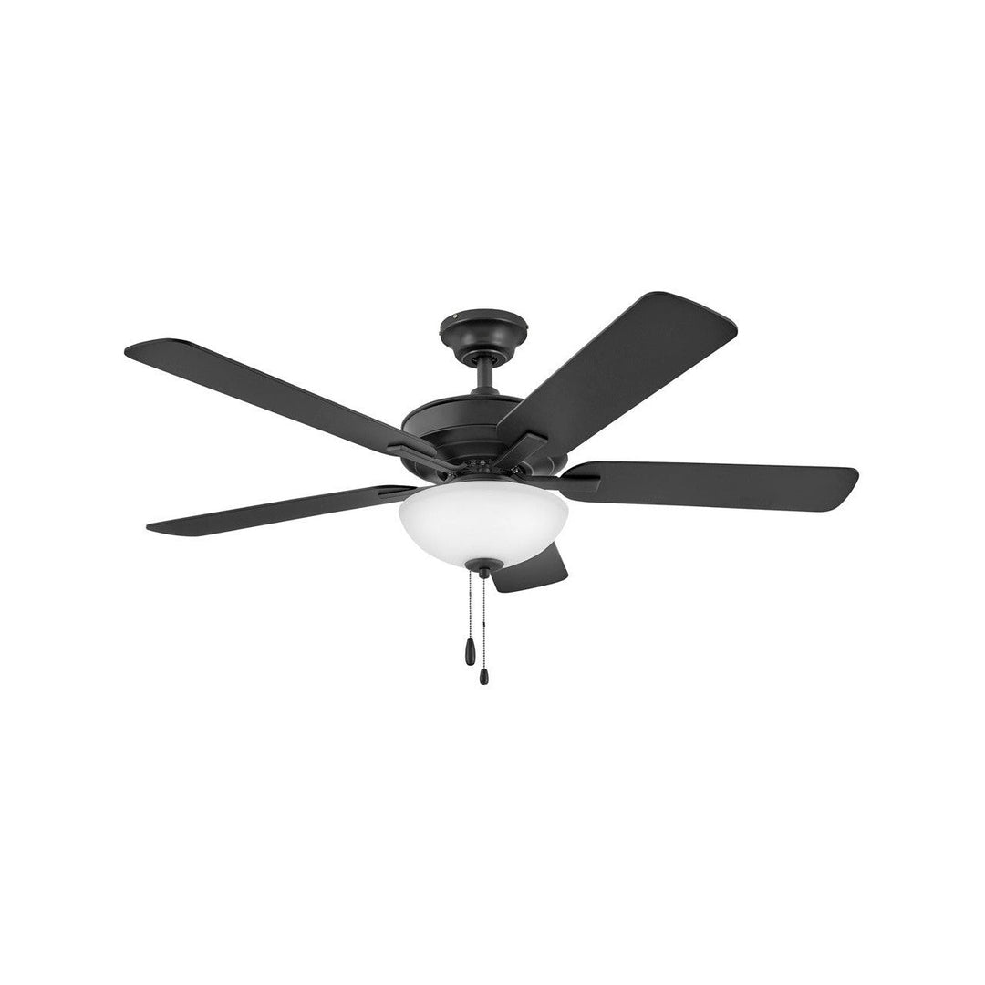 Hinkley Metro Illuminated 903352FMB-LIA Ceiling Fan 52 - Matte Black, Matte Black, Walnut/