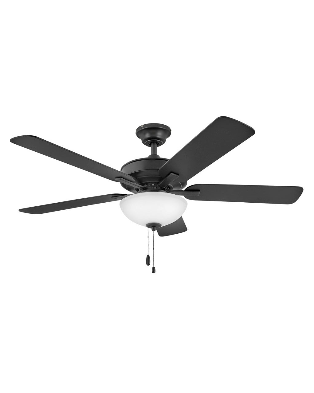 Hinkley Metro Illuminated 903352FMB-LIA Ceiling Fan 52 - Matte Black, Matte Black, Walnut/