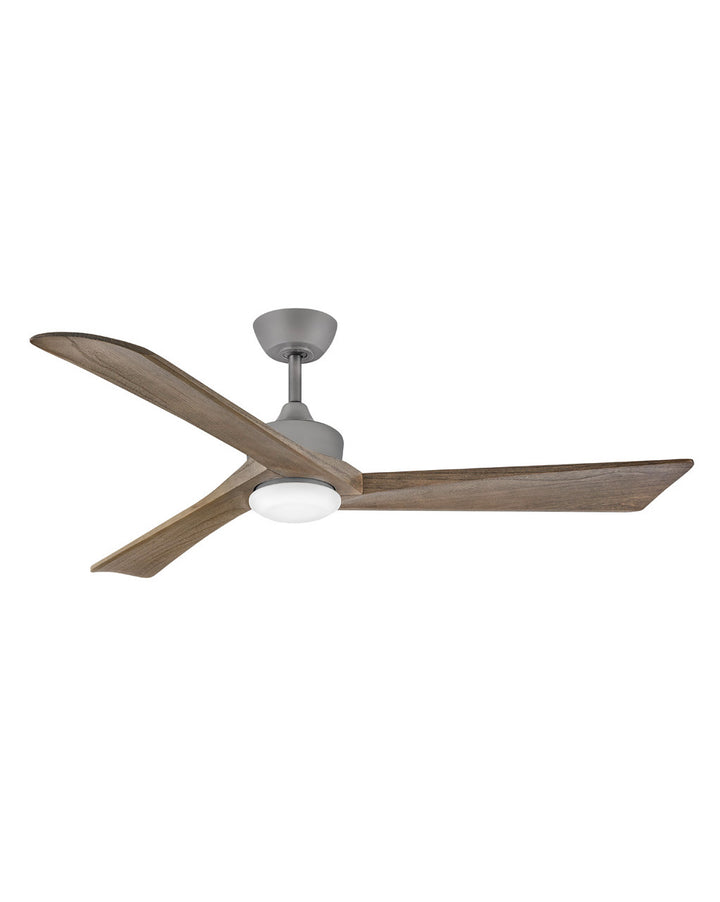 Hinkley Sculpt 903660FGT-LDD Ceiling Fan 60 - Graphite, Driftwood/