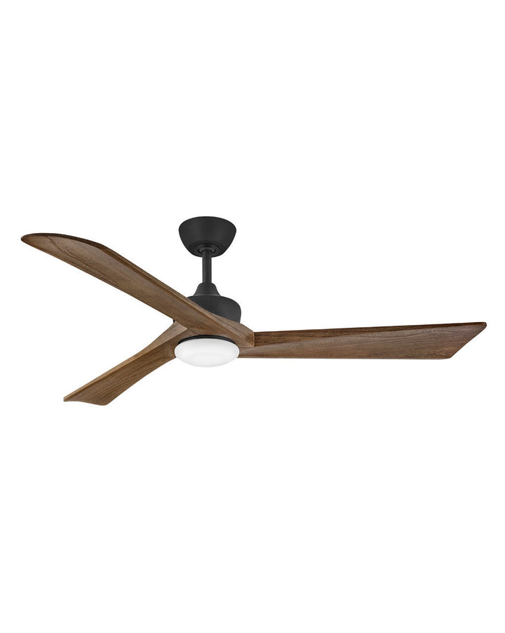 Hinkley Sculpt 903660FMB-LDD Ceiling Fan 60 - Matte Black, Walnut/