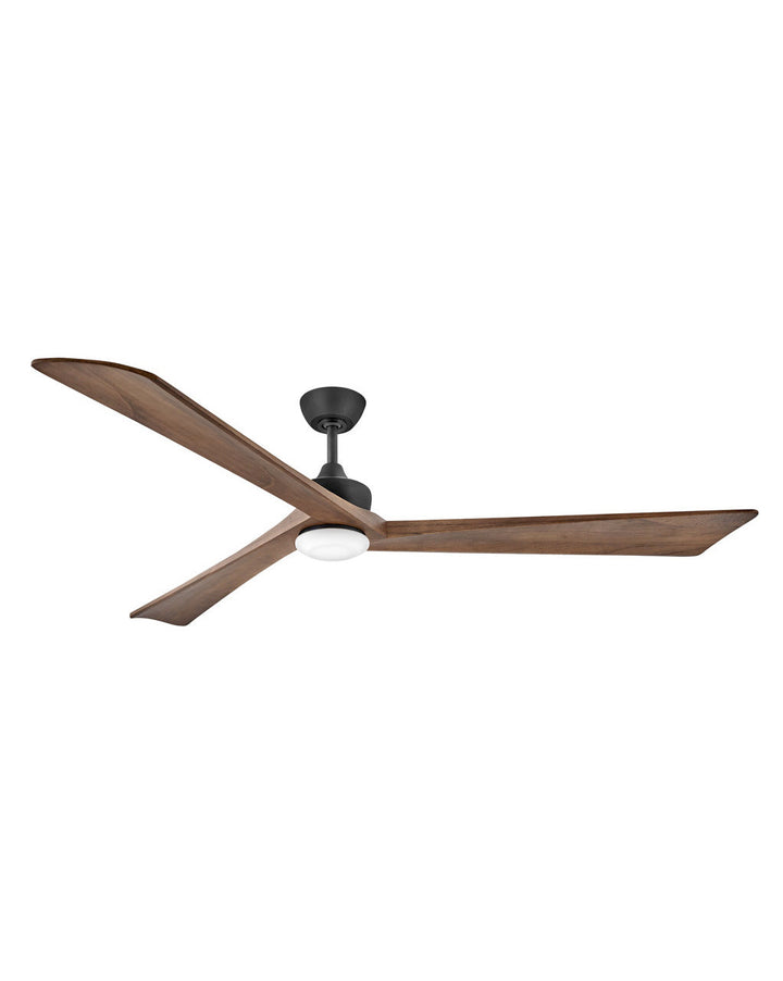 Hinkley Sculpt 903680FMB-LDD Ceiling Fan 80 - Matte Black, Walnut/