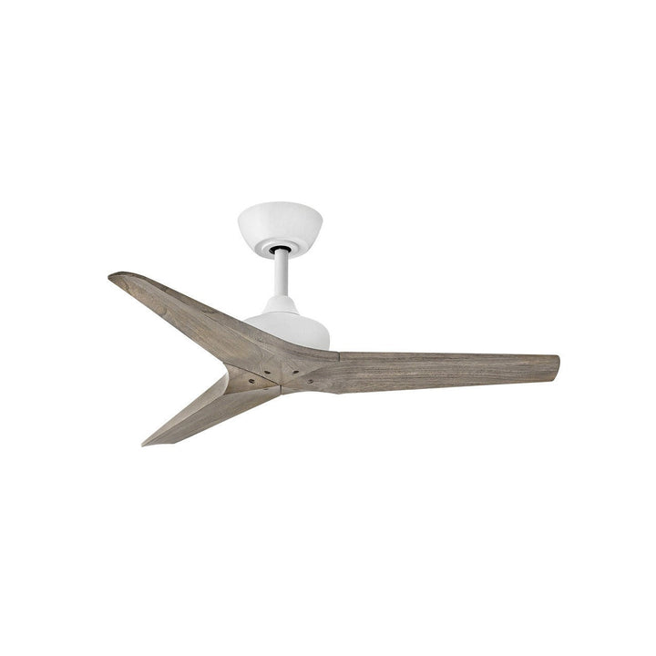 Hinkley Chisel 903744FMW-NDD Ceiling Fan 44 - Matte White, Weathered Wood/