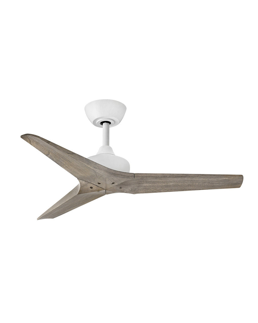 Hinkley Chisel 903744FMW-NDD Ceiling Fan 44 - Matte White, Weathered Wood/