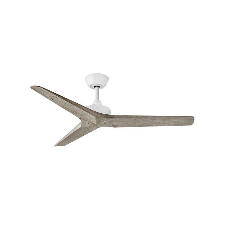 Hinkley Chisel 903752FMW-NDD Ceiling Fan 52 - Matte White, Weathered Wood/