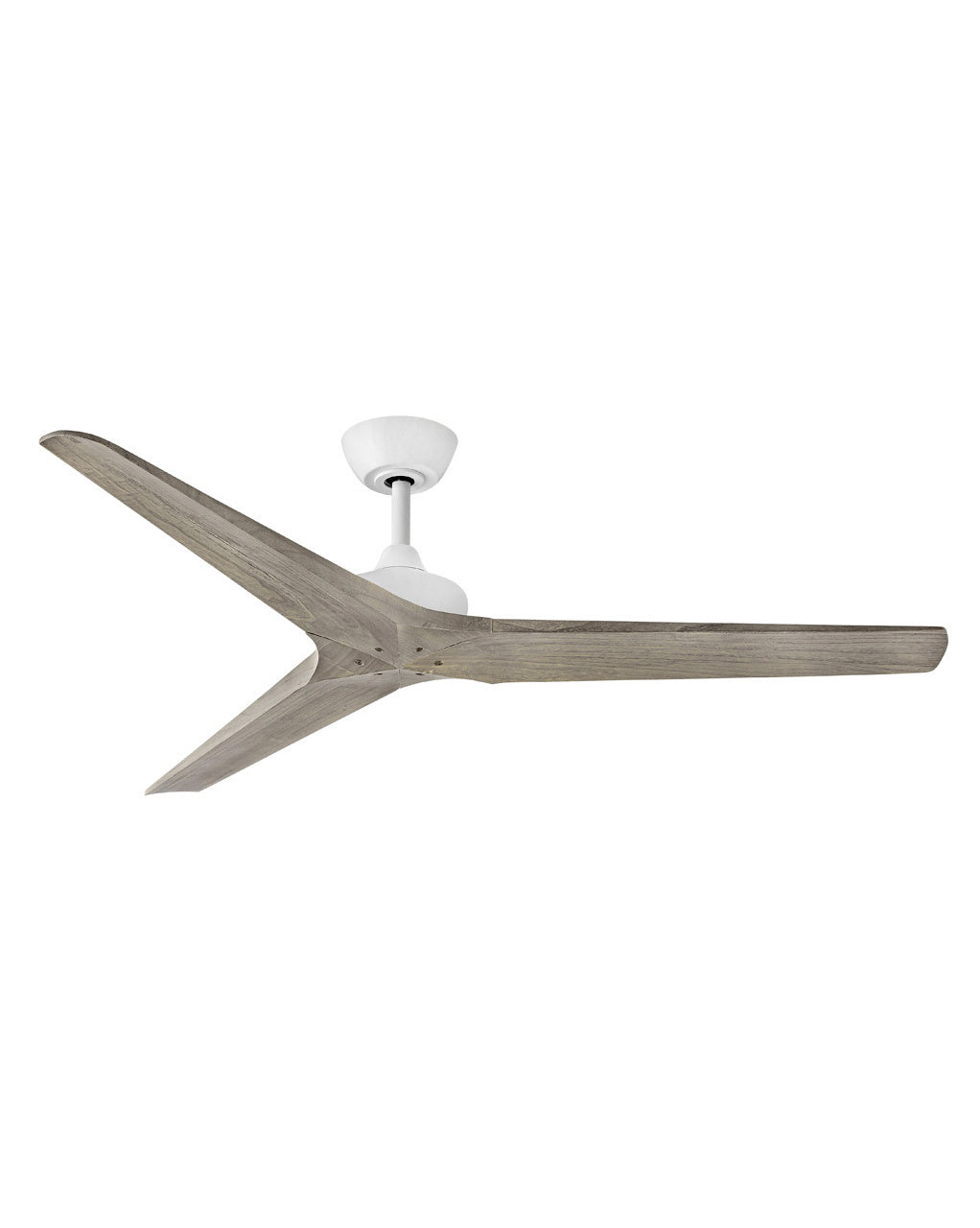 Hinkley Chisel 903760FMW-NDD Ceiling Fan 60 - Matte White, Weathered Wood/