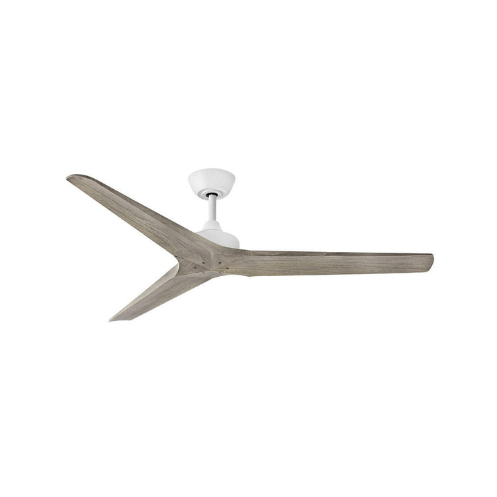 Hinkley Chisel 903760FMW-NDD Ceiling Fan 60 - Matte White, Weathered Wood/