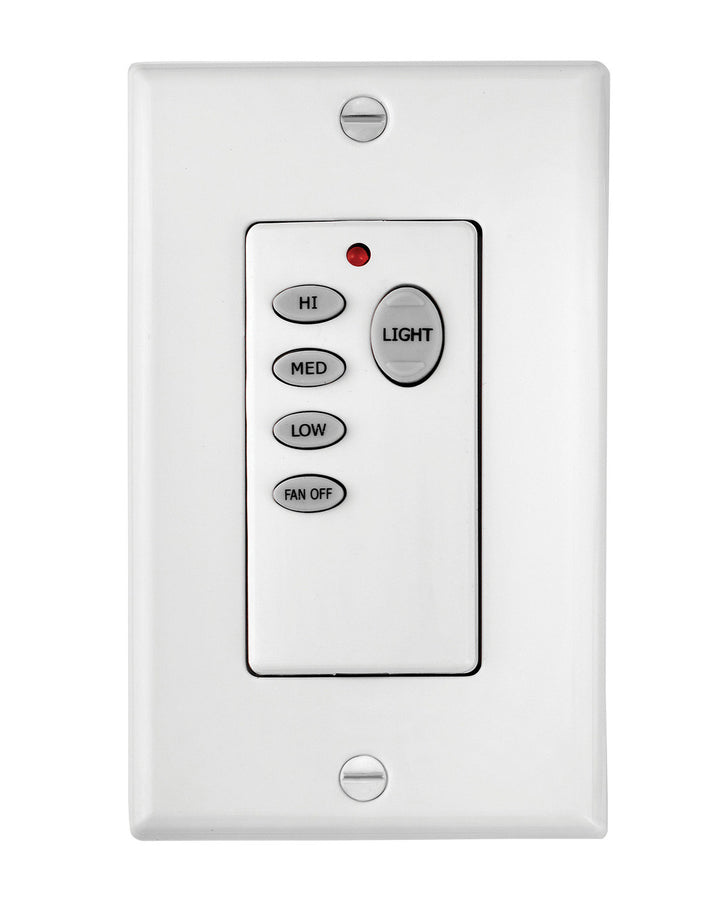 Hinkley Lighting 980030FWH  Wall Control 3 Speed Fan White