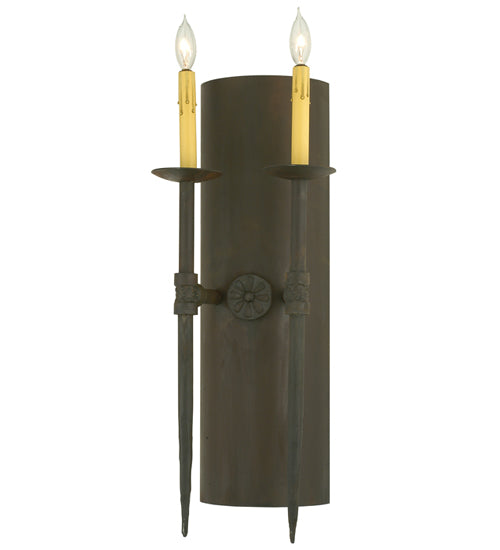 Meyda Tiffany Warwick 112085 Wall Light - Rust