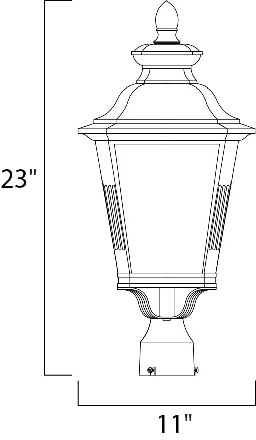 Maxim Lighting 1121FSBZ  Knoxville Outdoor Bronze