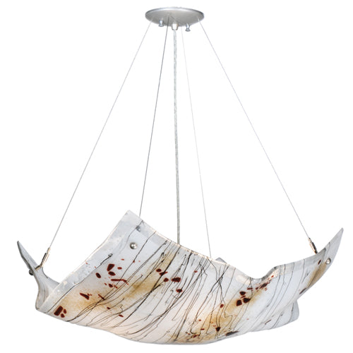 Meyda Tiffany Crinkle 112107 Pendant Light - Nickel