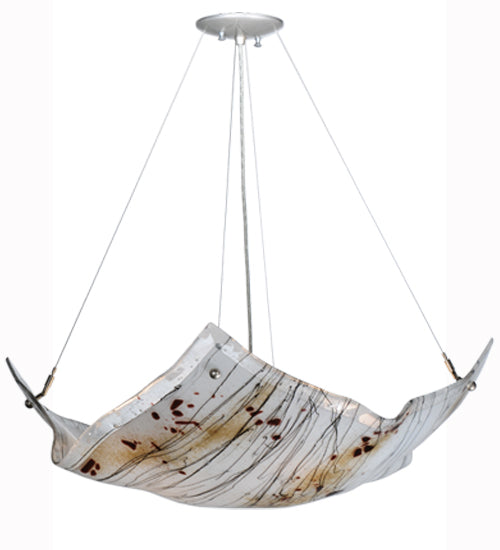 Meyda Tiffany Crinkle 112107 Pendant Light - Nickel