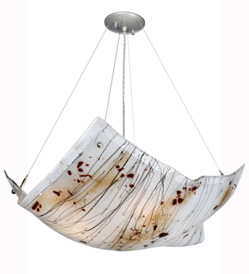 Meyda Tiffany Crinkle 112107 Pendant Light - Nickel