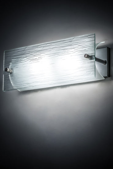 Meyda Tiffany Quadrato 112112 Bath Vanity Light 16 in. wide - Nickel
