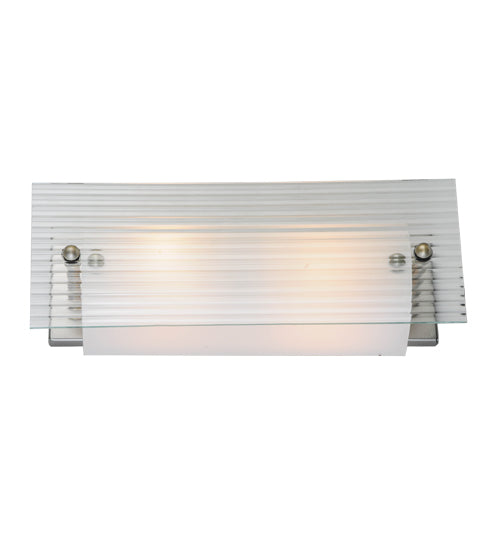 Meyda Tiffany Quadrato 112114 Bath Vanity Light 16 in. wide - Nickel