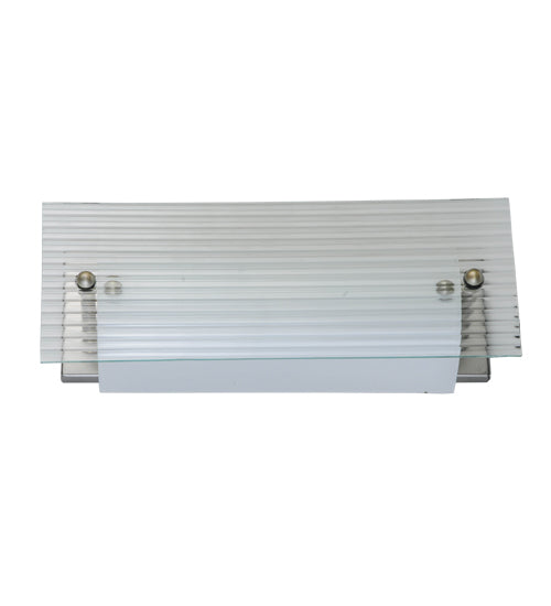 Meyda Tiffany Quadrato 112114 Bath Vanity Light 16 in. wide - Nickel